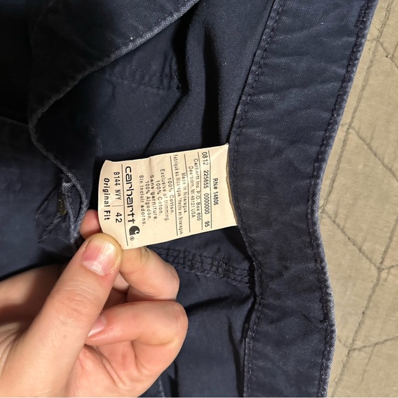 Carhartt Carpenter Utility Workwear Mens Original Fit Navy Shorts. Sz 42 - Picture 11 of 12